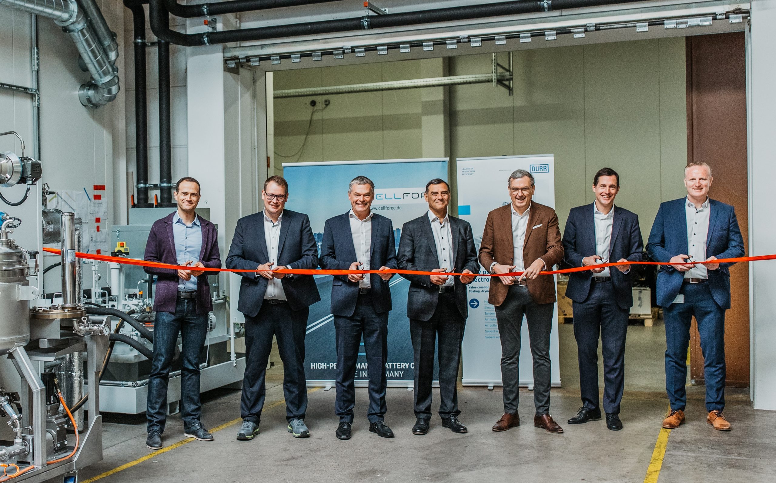 Cellforce Group und Dürr AG etablieren gemeinsam erfolgreich Serienprozess für Elektrodenbeschichtung